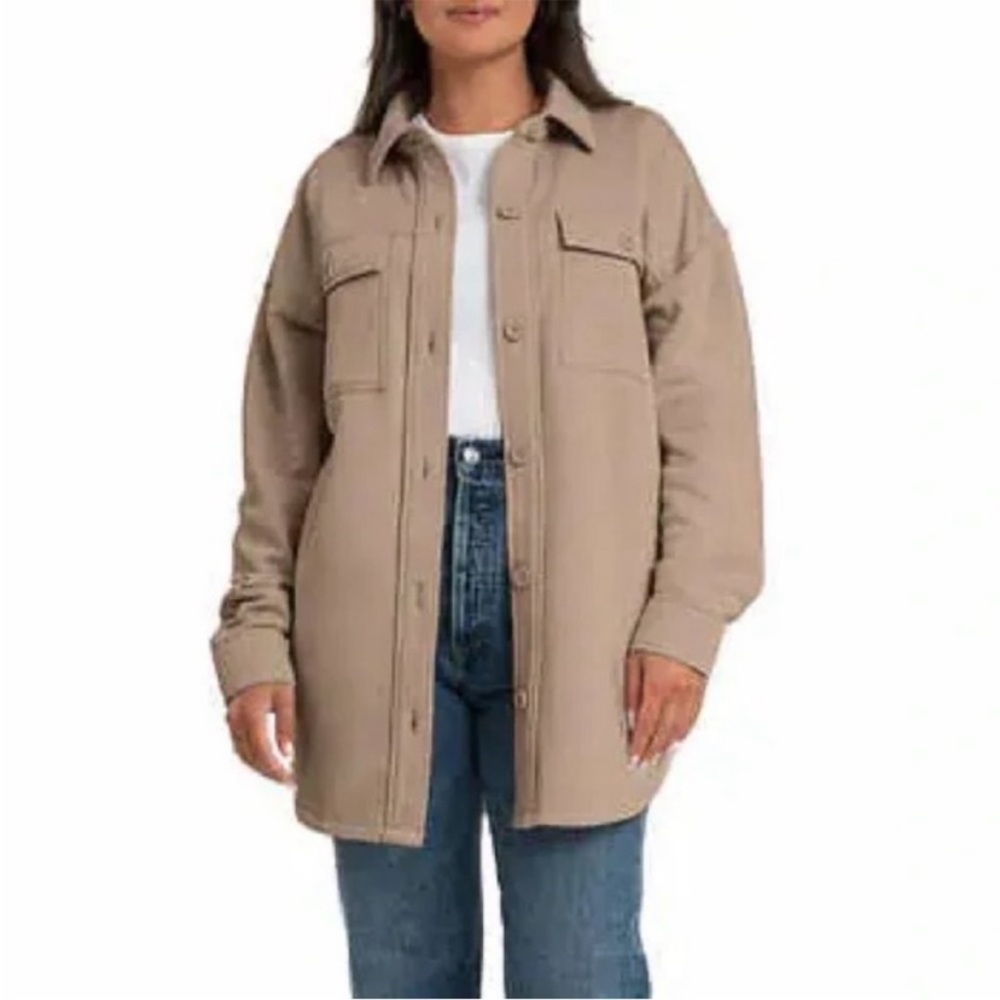 Tan Lazy pants shacket